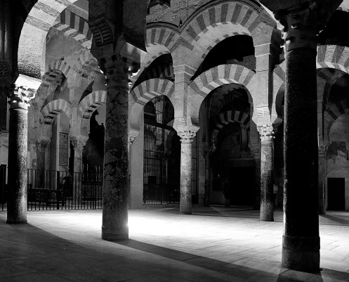 Inside the Great Mosque, Cordoba Spain